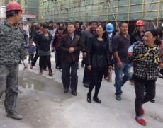 南京建工集團黃崗二期安置房項目邀請黃崗村代表參觀工程建設情況